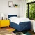 Vidaxl Box spring postelja z vzmetnico modra 90x190 cm blago