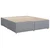 Vidaxl Box spring postelja z vzmetnico svetlo siva 180x200 cm blago