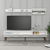 Hanah Home TV komoda sa policama Lyon 2, 180 cm, Belo-braon