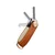 Orbitkey Pebbled Leather Key Organiser Amber
