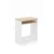 Hanah Home radni sto Zeyna, 65 cm, hrast Sonoma / beli