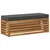 Klupa za sjedenje Prirodna i antracit 115 x 43 x 37 cm