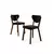 HANAH HOME Set stolica (4 komada) Arfe Black Brown