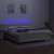 Vidaxl Box spring postelja z vzmetnico LED krem 180x200 cm blago