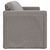 VIDAXL talni raztegljivi kavč (2v1, taupe, 112x174x55cm), blago