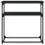 Konzolni stol crni 75 x 35,5 x 75 cm od konstruiranog drva