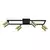 Plafonska lampa FG153-4 BK+SG