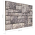 Zidne panele 10 pcs Svjetlosiva 100 x 50 cm EPS pjena