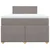 Vidaxl Box spring postelja z vzmetnico taupe 120x190 cm blago