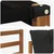 Set vanjskih sofa 6 kom. Prirodna i crna