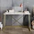 Hanah home Radni sto 120x75x60?cm Belo-Zlatni