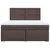 Vidaxl Box spring postelja z vzmetnico temno rjava 180x200 cm blago