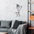 Wallity Zidna dekoracija Peace Sign Astronaut-2, 35cmx47cmx10cm, Bela