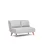Atelier del Sofa Dvosed na razvlačenje Folde 2 Sivi