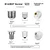 Jinggong LED sijalica, E27, 10W, Hladno bela