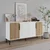 Hanah Home Konzolni sto Zerra, 150x75x36 cm, Belo-hrast boje