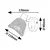 Rabalux Zidna lampe Farelia, 1xE14, Siva