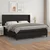 Vidaxl Box spring postelja z vzmetnico črna 200x200 cm umetno usnje