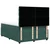 Vidaxl Box spring postelja z vzmetnico temno zelena 160x200 cm žamet