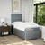 Vidaxl Box spring postelja z vzmetnico svetlo siv 100x200 cm blago