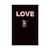 Plakat psiček z napisom Love - 20x30 no frame