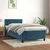 Vidaxl Box spring postelja z vzmetnico temno modra 80x200 cm žamet
