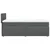 Vidaxl Box spring postelja z vzmetnico temno siva 90x190 cm blago