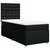 Vidaxl Box spring postelja z vzmetnico črna 100x200 cm blago