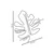 Opviq Leaf Large Zidna LED dekoracija, Roze
