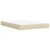 Vidaxl Box spring postelja z vzmetnico krem 140x200 cm blago