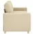Vidaxl Dvosed kremne barve 180x77x82 cm blago