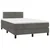 Krevet box spring s madracem LED tamnosivi 120 x 190 cm baršun