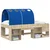 Vidaxl Posteljni Tuner 2 szt. Modra 211 x 67.5 x 2 cm Poliester