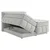 Carryhome BOXSPRING POSTELJA 140 cm x 200 cm , tekstil svetlo siva