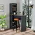 Hanah Home 2771 barski sto s policama 120 × 180 × 50 cm, antracit / atlantski bor