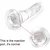 SuperLove Realistic Jelly Dildo Trainer Set Clear