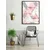 shumee PLAKAT ZA SLIKE V OKVIRJU 43x33 cm Roza P586