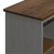 Komoda HALDEN s kliznim vratima siva 80x40x80 cm puno drvo