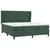 Vidaxl Box spring postelja z vzmetnico temno zelena 180x200 cm žamet