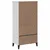 Regal za knjige VIKEN bijeli 60 x 35 x 123 cm konstruirano drvo
