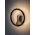 Rabalux Zidna lampa Renara LED 8W, 3000K, 23cm, Crno-zlatna