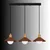 Opviq luster Plise 15-20932-B, 3 × E27, tamnobraon