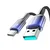Joyroom Kabel serije Crystal-Clear 3A USB-A – USB-C, 1,2 m – črn