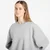 Mikina adidas Essentials Fleece Long Oversized Crew Sweatshirt Medium Grey Heather S