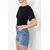 Trendyol Milla Ženska majica Tedss24Ts00008, Crna