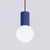 Sollux SL.1739 - Luster na sajli HALO 1xG9/8W/230V prečnik 12 cm plava