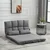 Homestar Talna stolna postelja 102x73x60 cm siva