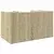 Organizator za stol boja hrasta 44,5x24x25 cm konstruirano drvo