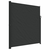 Bočna tenda na uvlačenje crna 220 x 500 cm