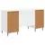 Stol Bijela visokog sjaja 142,5 x 50 x 75 cm Konstruirano drvo